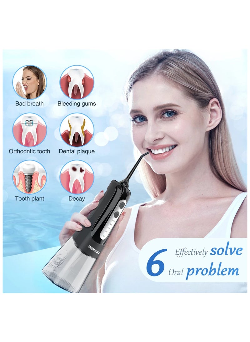 Water Flosser 6 nozzles 4 modes DIY Water Floss Teeth Rechargeable Oral Irrigator YXY-801