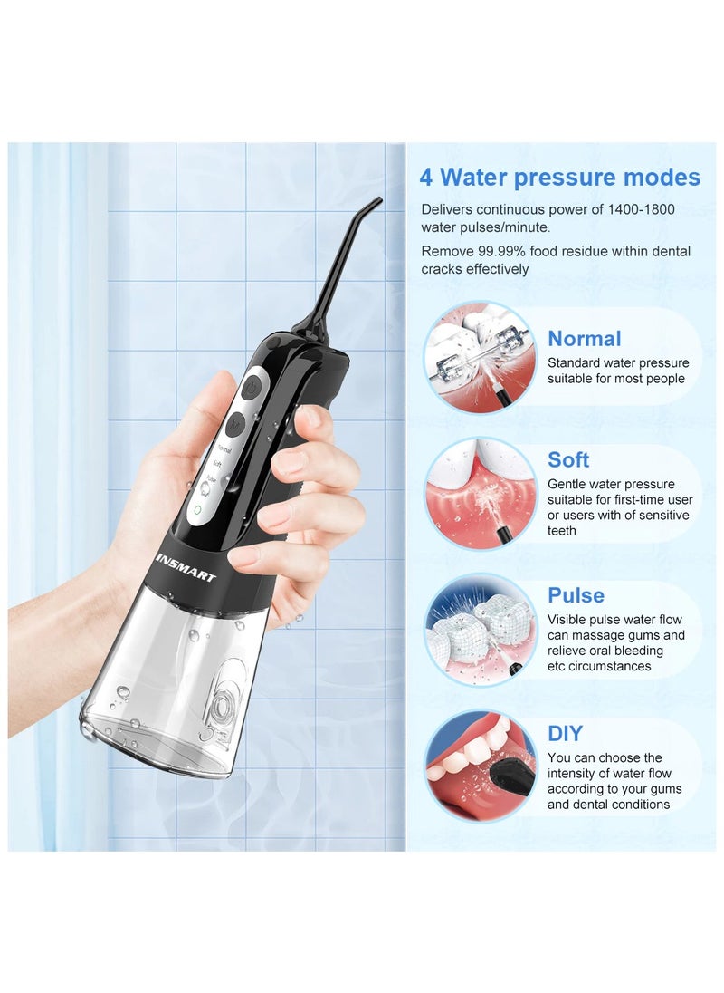 Water Flosser 6 nozzles 4 modes DIY Water Floss Teeth Rechargeable Oral Irrigator YXY-801