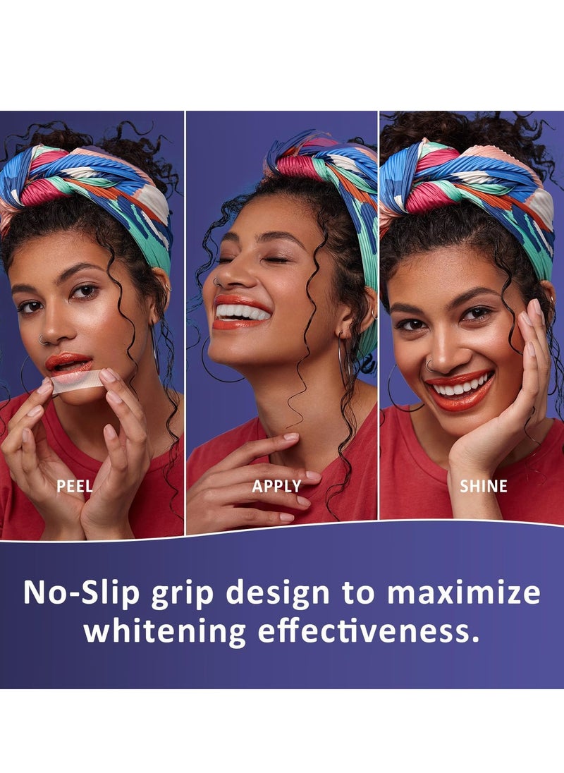 MySmile Teeth Whitening Strips 14 Treatments, Non-Sensitive Formula, Non-Slip 28 Whitening Strips for Sensitive Teeth, Fast Whitening, Safe Whitener for Smokers, Coffee Drinkers, Yellow Stains