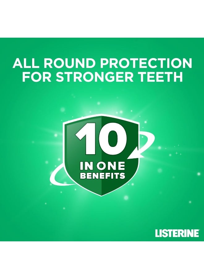 Listerine Total Care Teeth and Gum Mouthwash (500ml), 10-in-1 Benefit Mouthwash for Total Oral Care, Gum Mouthwash to Maintain a Clean and Healthy Mouth