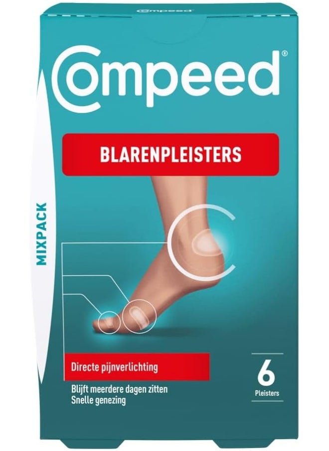 Compeed Mixed Size Blister Plasters, Pack of 6