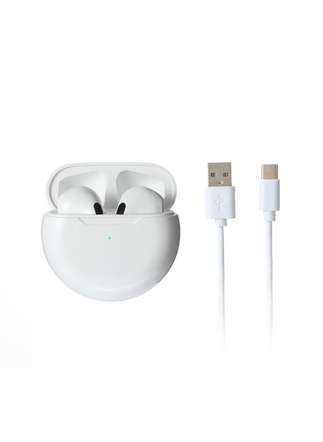 TWS Earphones  Model: EB028 (White)