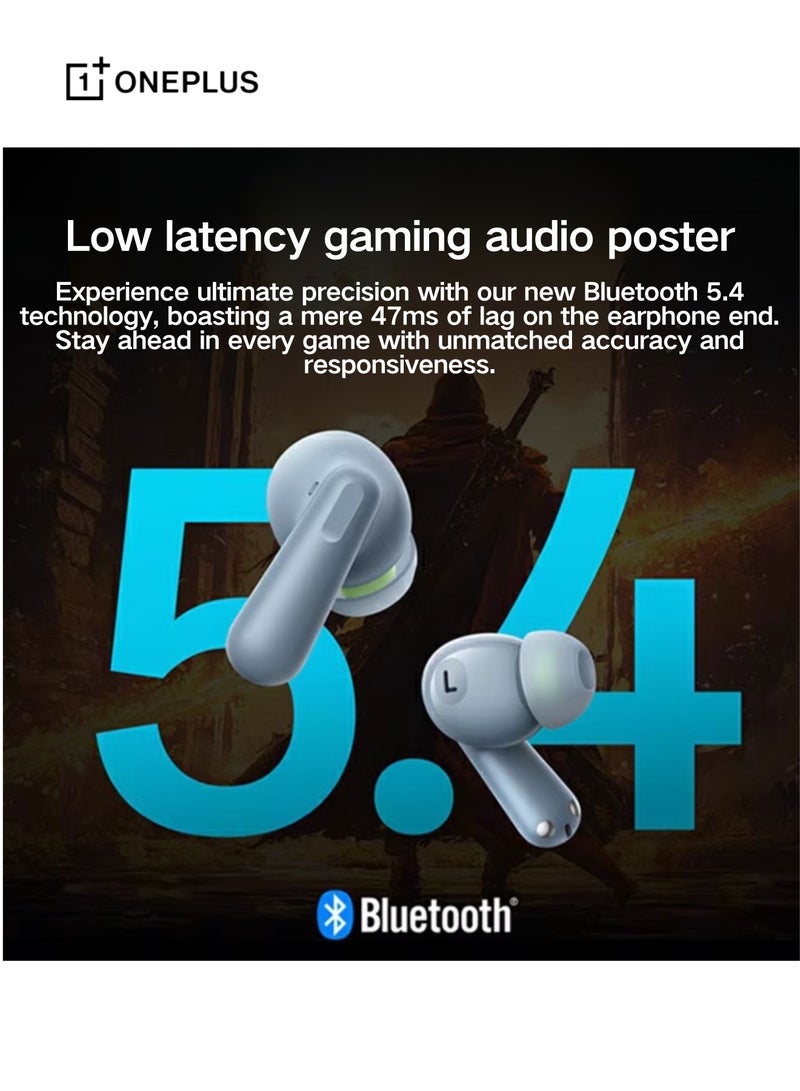 Buds Ace 2 – Premium Wireless Earbuds with Extended Battery and Advanced Noise Cancellation cyan