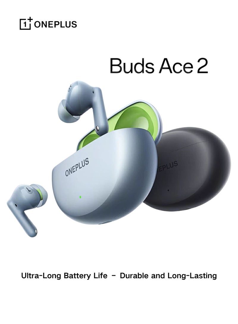 Buds Ace 2 – Premium Wireless Earbuds with Extended Battery and Advanced Noise Cancellation Black