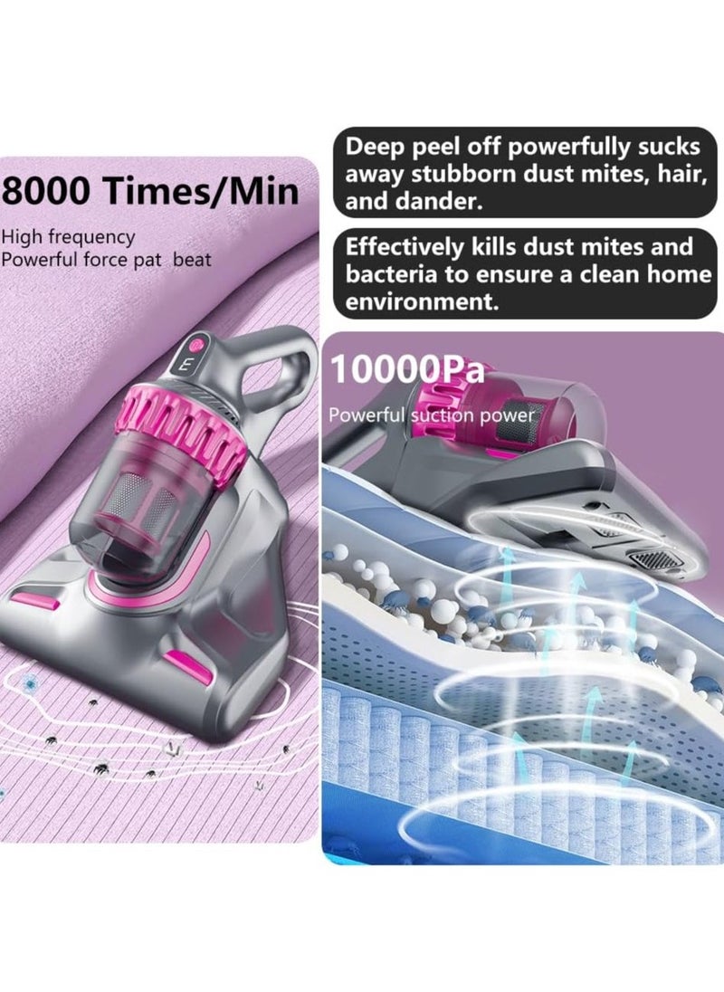 3-in-1 UV Vacuum Cleaner & Mite Remover – 10000Pa Strong Suction, 3-Speed Adjustable, LCD Display, Perfect for Home & Car Cleaning, Multi-Purpose