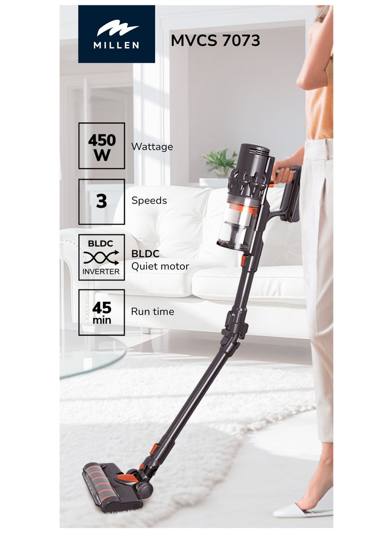 MILLEN Cordless Stick Vacuum Cleaner – Powerful, Lightweight & Versatile – MVCS7073