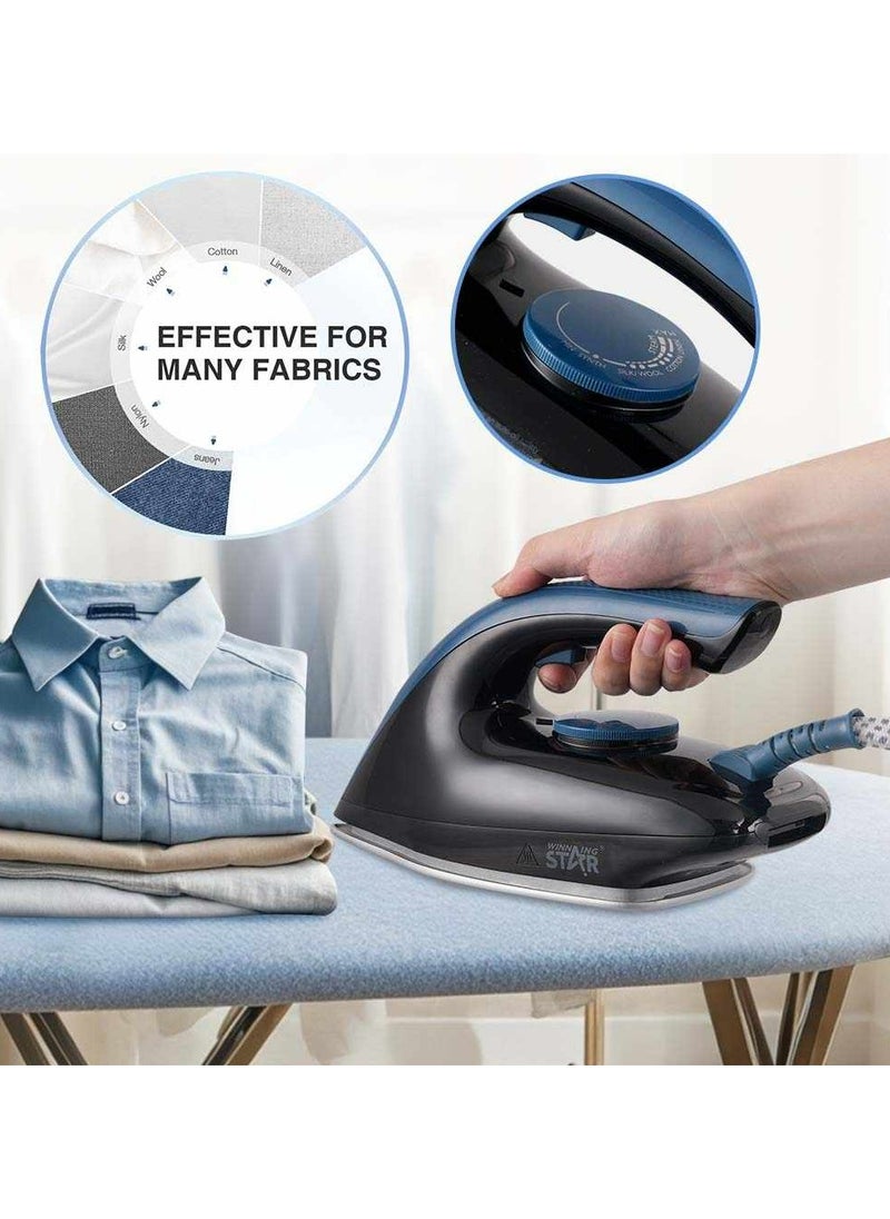 Winning Star Electric Steam Station Iron with 1.7L Water Tank, Ergonomic Handle & Adjustable Temperature Control with Self-Cleaning Ceramic Soleplate 2200W (ST-6129)