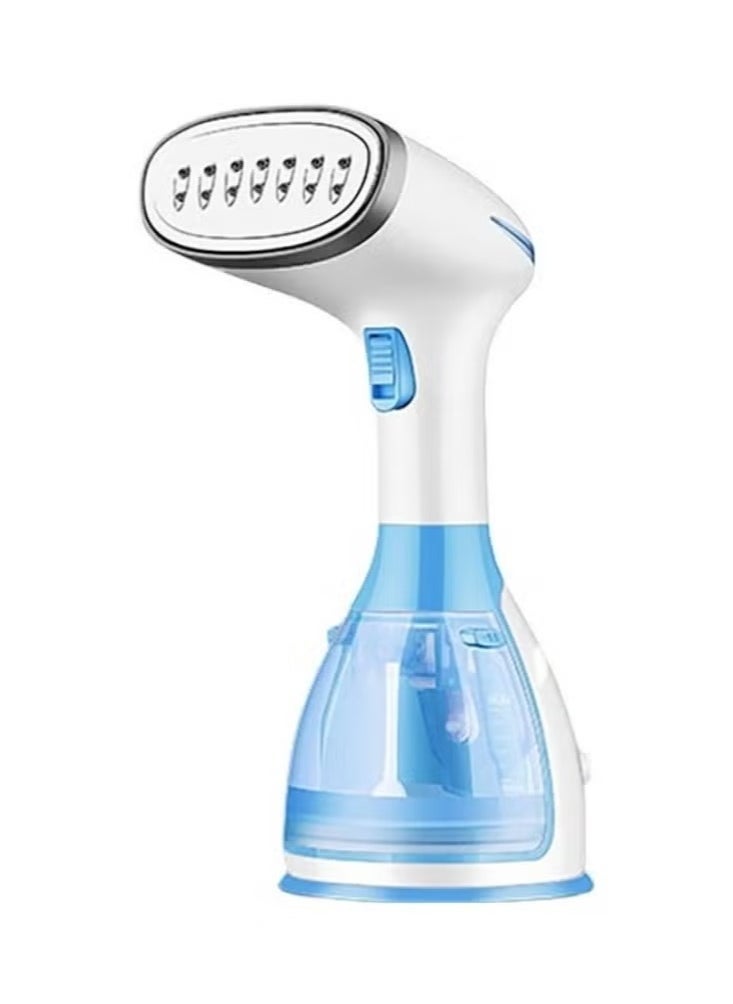 Mini Handheld Portable Garment Steamer 1500W CU-141 – White/Blue – Quick Heat, Powerful Steam, Compact Design for Clothes, Curtains, Upholstery, and Travel – Easy to Use, Fast Wrinkle Removal