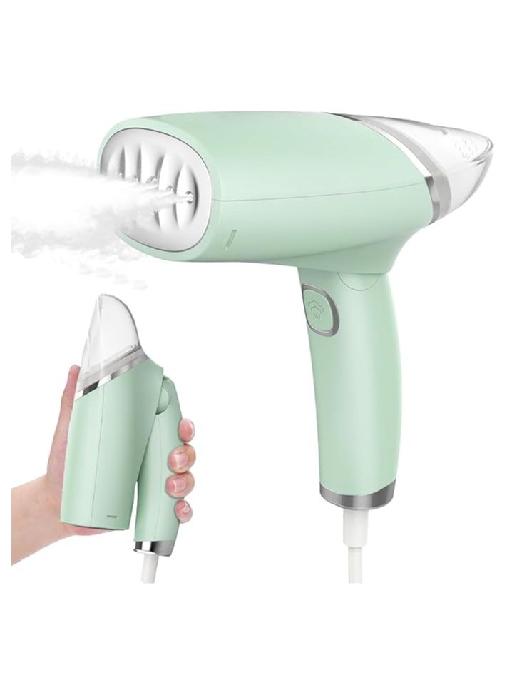 Annmiir Handheld Garment Steamer for Clothes, Extreme Steam 1000W, Portable Handheld Design, Strong Penetrating Steam,GREEN