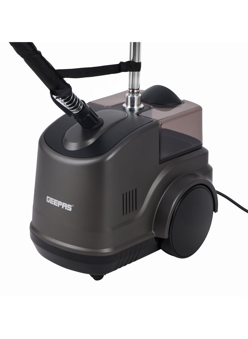 Garment Steamer 2000 W| with Hanger and Fabric Brush, 2 Speed Setting| 3 L Water Detachable Tank Capacity, Suitable for all Kinds of Fabric and Safe for Delicate Fabrics| 2 Years Warranty GGS25020 Black 3 L 2000 W GGS25020 Black