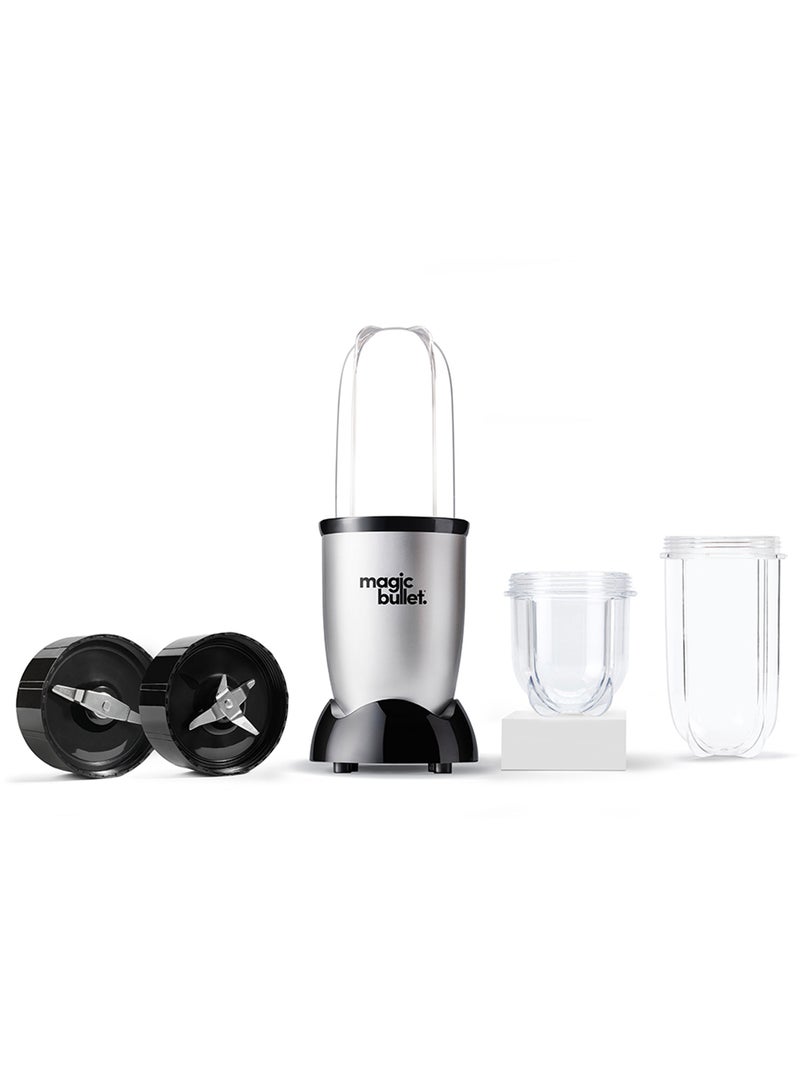 5-Piece Accessories 400W Blender, High Speed, Multi-Functional – Perfect for Smoothies, Shakes, Dips, Sauces & More, Easy Clean, MB4-0712, 1-Year Warranty 530 ml 400 W Magic Bullet Silver