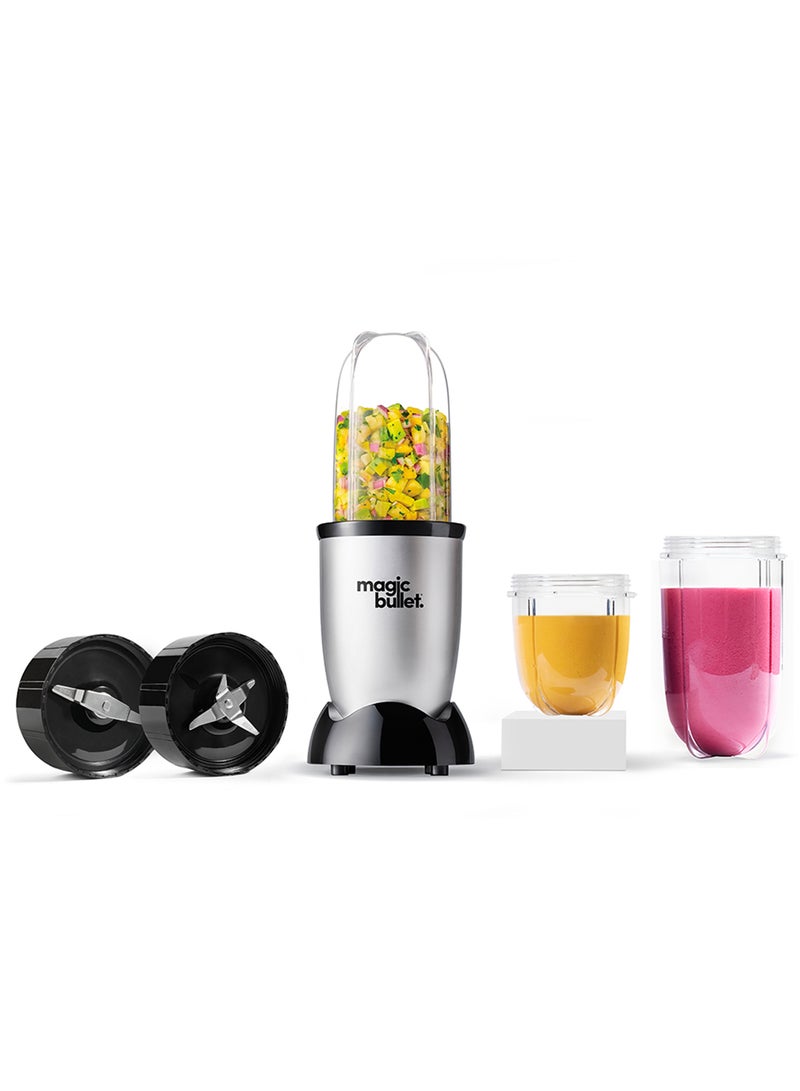 5-Piece Accessories 400W Blender, High Speed, Multi-Functional – Perfect for Smoothies, Shakes, Dips, Sauces & More, Easy Clean, MB4-0712, 1-Year Warranty 530 ml 400 W Magic Bullet Silver