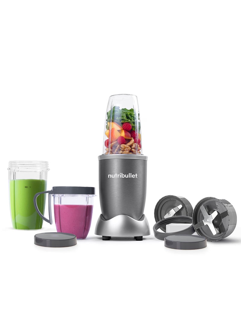 9-Piece Accessories 600W High-Speed Bullet Blender, Multi-Functional Nutrient Extraction, Smoothies Maker, Easy Cleanup, NBR-1312M, 1-Year Warranty 700 ml 600 W NB 600W Grey