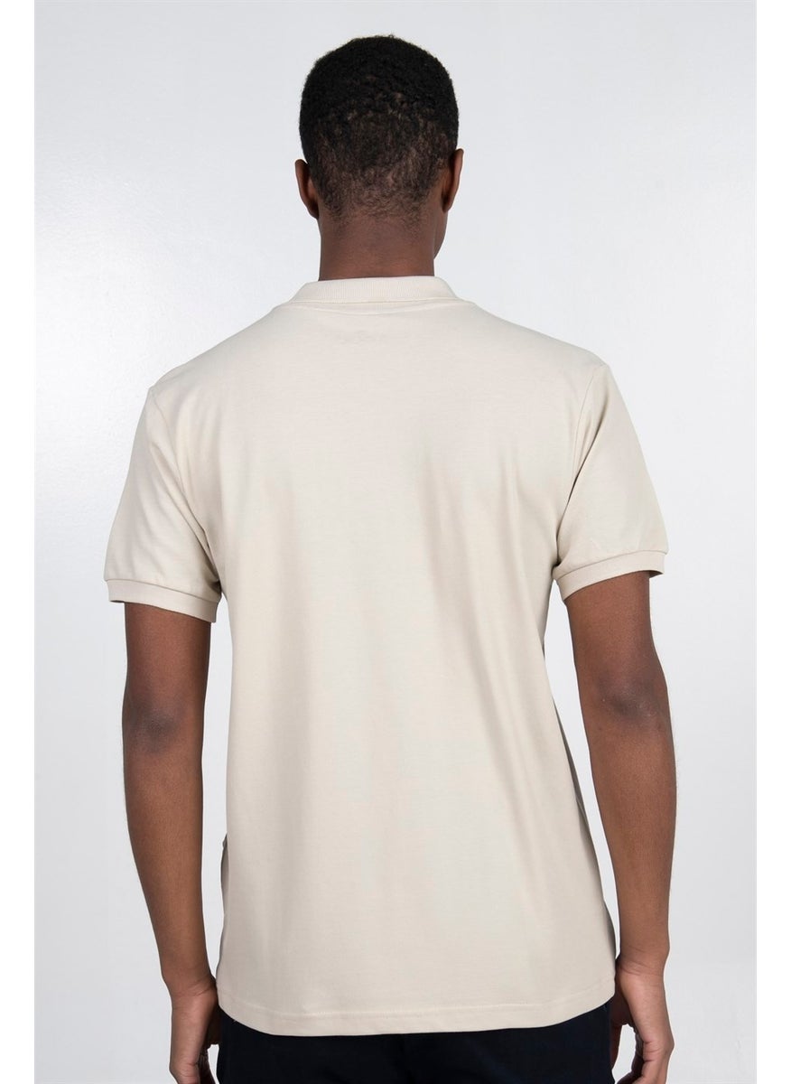 Slim Fit Plain Pique T-Shirt - 10