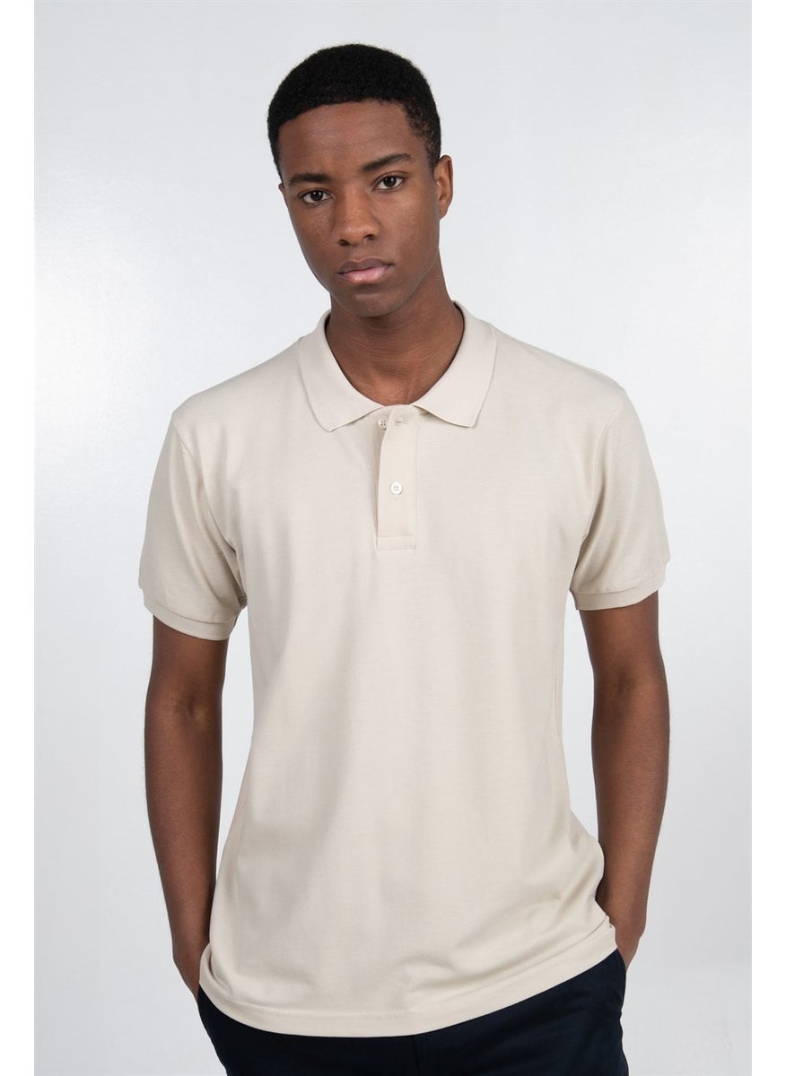 Slim Fit Plain Pique T-Shirt - 10