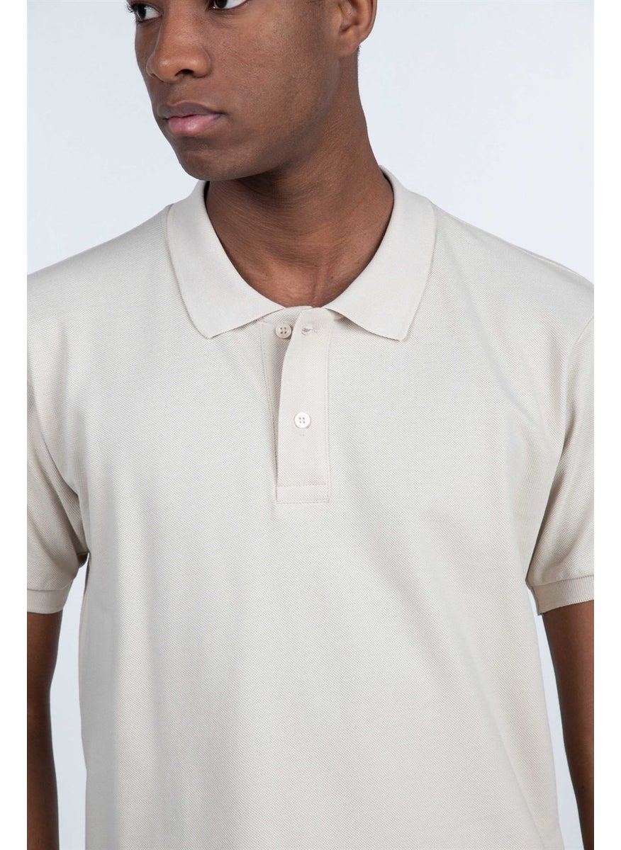 Slim Fit Plain Pique T-Shirt - 10