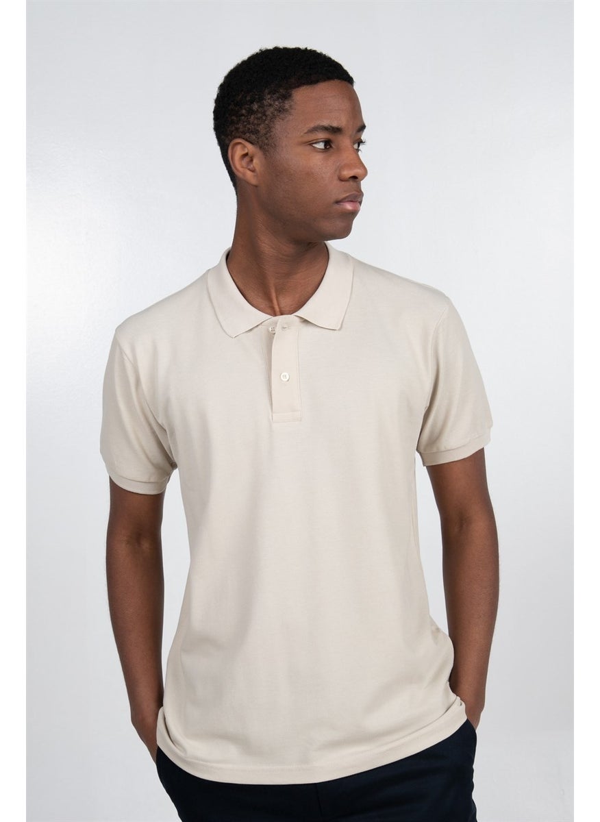 Slim Fit Plain Pique T-Shirt - 10