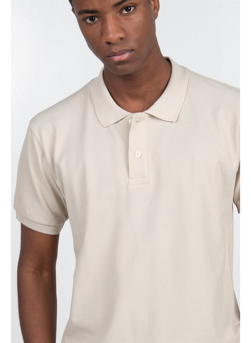 Slim Fit Plain Pique T-Shirt - 10