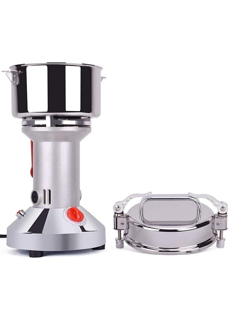 Electric Grain Mill Grinder for Herb Pulveriser Food Grade Stainless Steel Grinding Machine for Grain, SC-100G