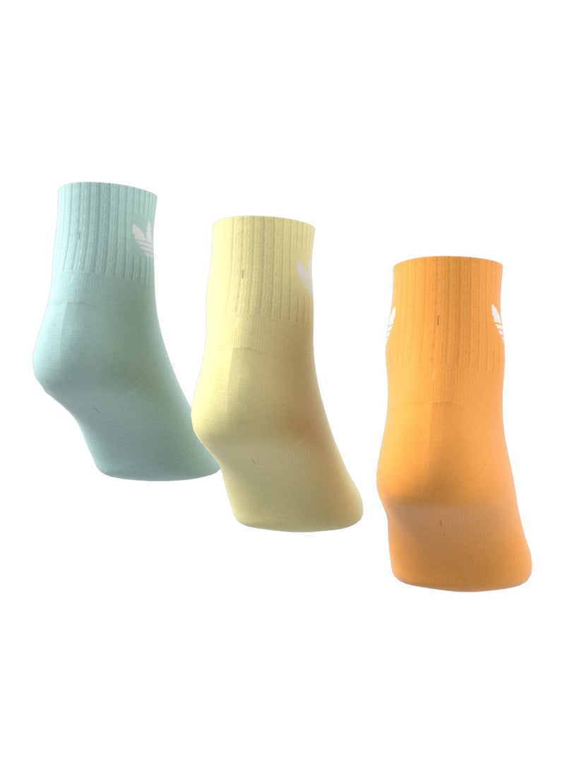 3 Pack Mid Cut Crew Socks