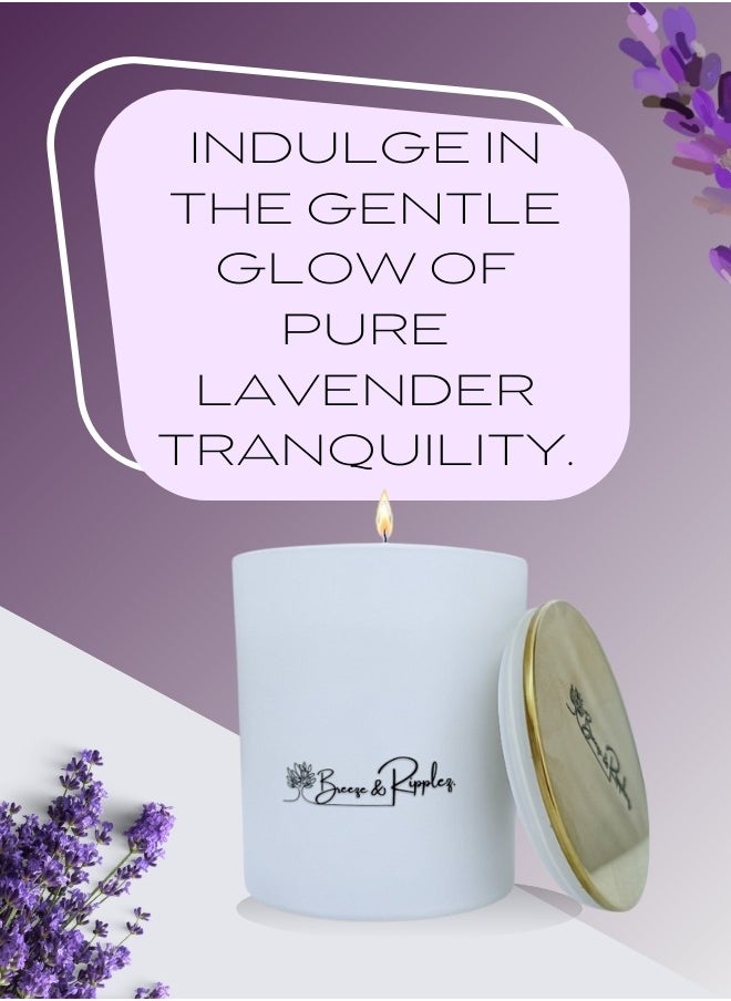 Breeze & Ripples Soy Wax Lavender Scented Candle