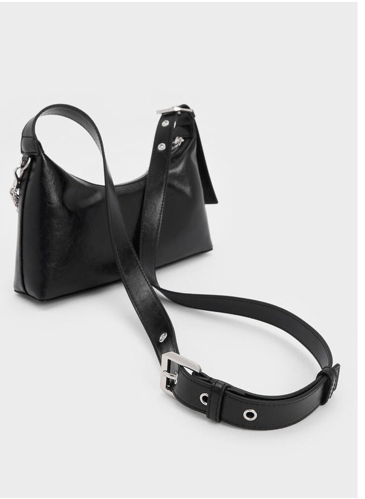 Atwood Chain Crinkle Hobo Bag