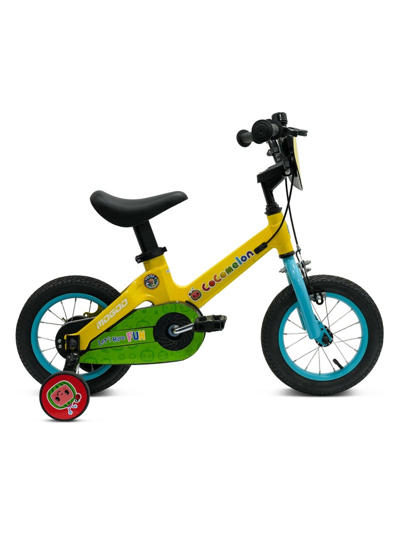 Mogoo - Cocomelon Play Kids Magnesium Bike - 14 Inch - Yellow