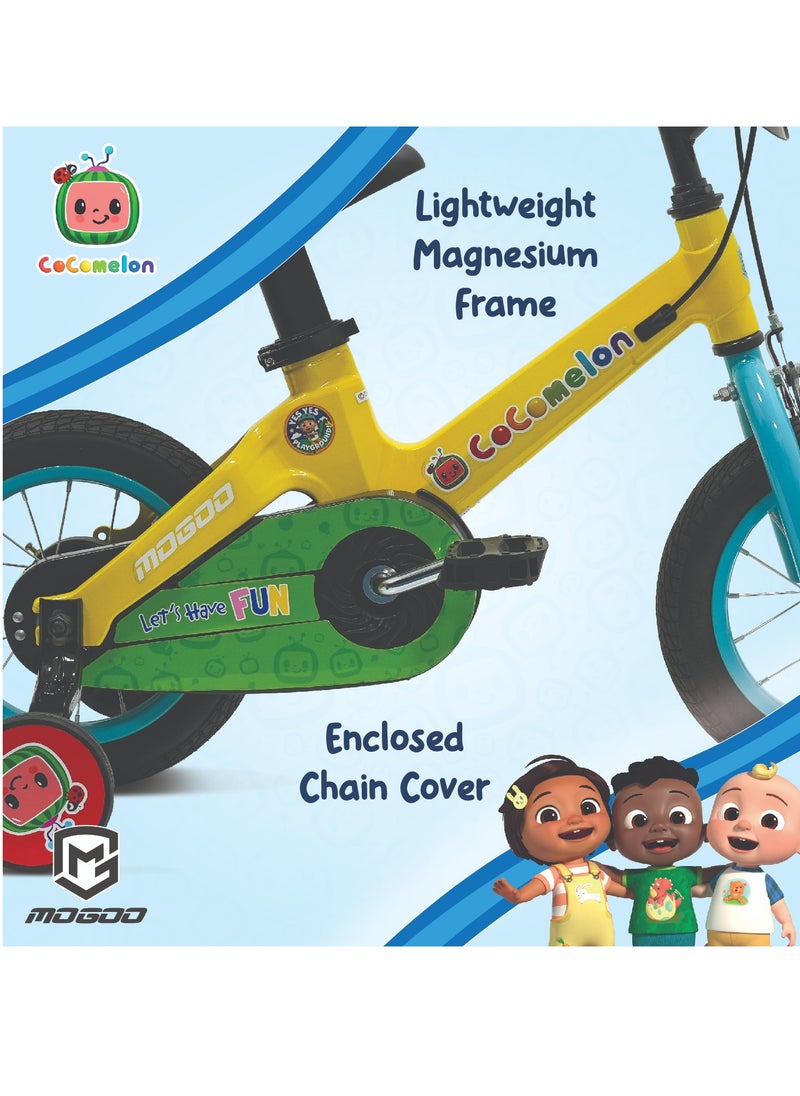 Mogoo - Cocomelon Play Kids Magnesium Bike - 14 Inch - Yellow