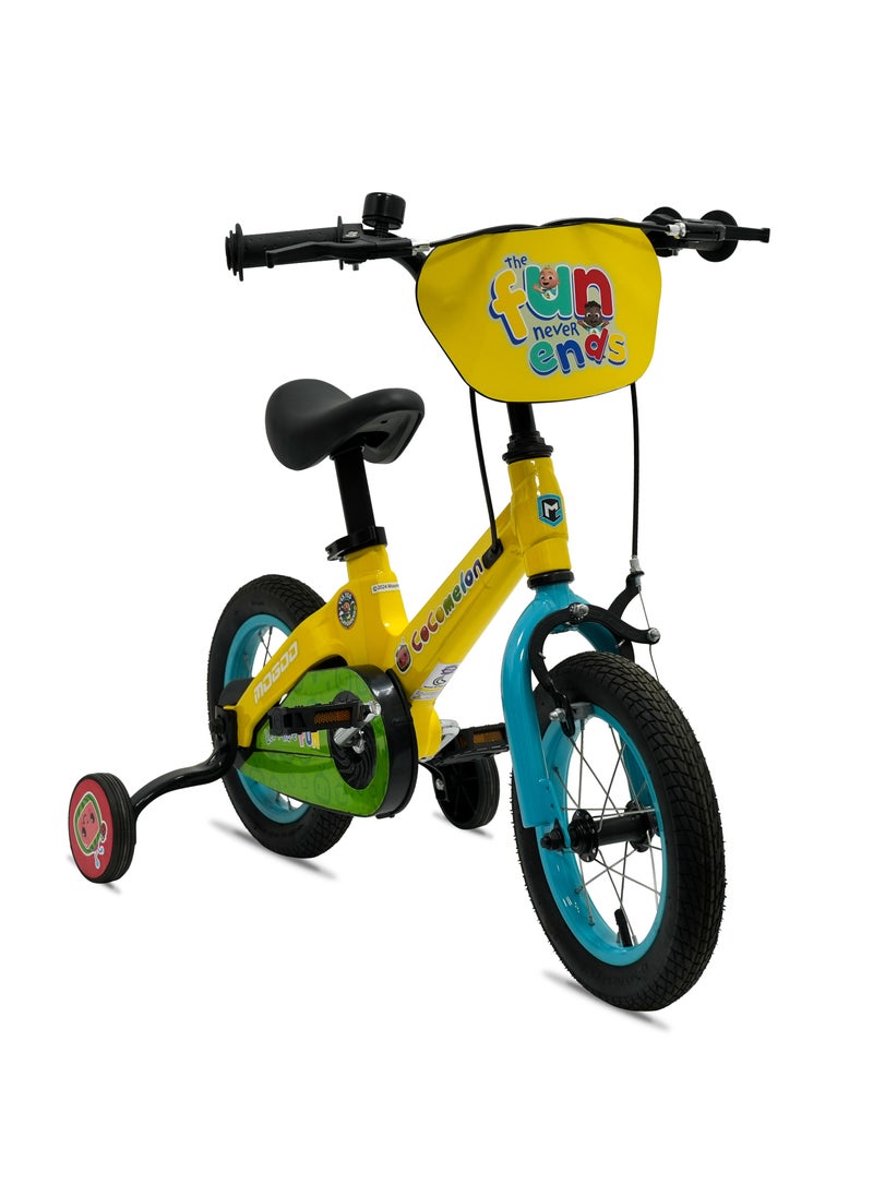 Mogoo - Cocomelon Play Kids Magnesium Bike - 14 Inch - Yellow