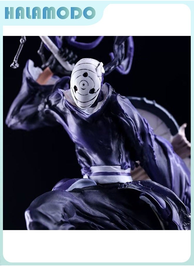 Naruto Iron Curtain Obito with Intricate Details, Anime Collectible Figurine, Decoration and Gift Treasure
