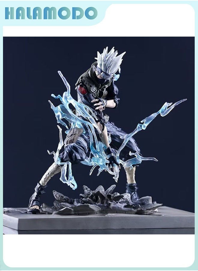 Naruto Battle Special Effects Iron Curtain Kakashi, Trendy Anime Figure Model, Decoration Gift