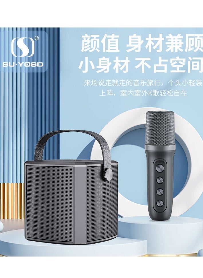 Bluetooth Karaoke Speaker for Kids & Family | Professional Microphone with Built-In PA System | Portable Singing Speaker for Karaoke Parties, Home Entertainment, Outdoor Events, and Family Fun