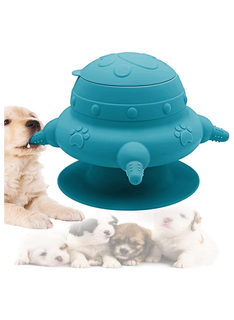 Silicone Puppy Feeder 240ml Nursing Station with 4 Teats Ideal for Kittens Puppies and Rabbits