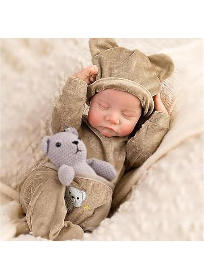 Lifelike Reborn Baby Dolls, 18 Inch Real Life Baby Doll, Lifelike Handmade Doll Full Body Vinyl Baby Doll, The Best Gift for Kids Age 3+ (LEVI.BR)