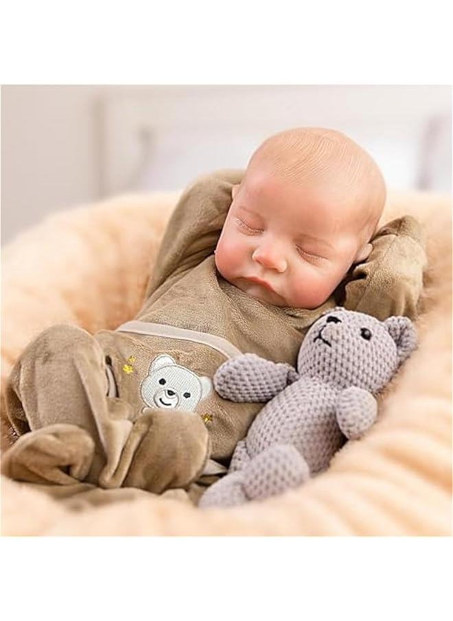 Lifelike Reborn Baby Dolls, 18 Inch Real Life Baby Doll, Lifelike Handmade Doll Full Body Vinyl Baby Doll, The Best Gift for Kids Age 3+ (LEVI.BR)