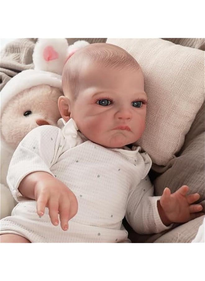 Lifelike Reborn Baby Dolls, 18 Inch Real Life Baby Doll, Lifelike Handmade Doll with Cloth Baby Doll, The Best Gift for Kids Age 3+