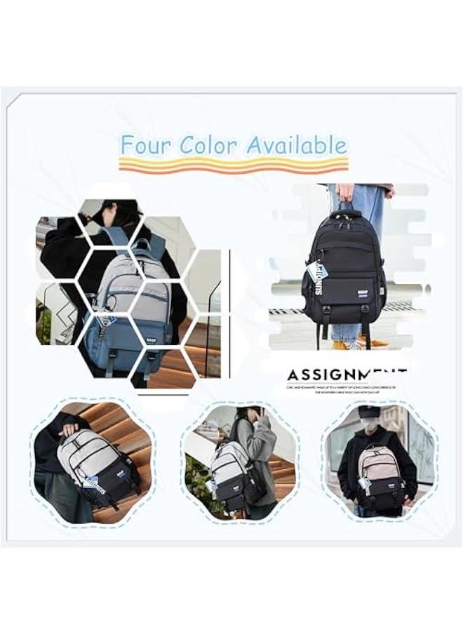 Teen Boys Backpack for School Solid Casual Girls BookBag School Bag for Kids