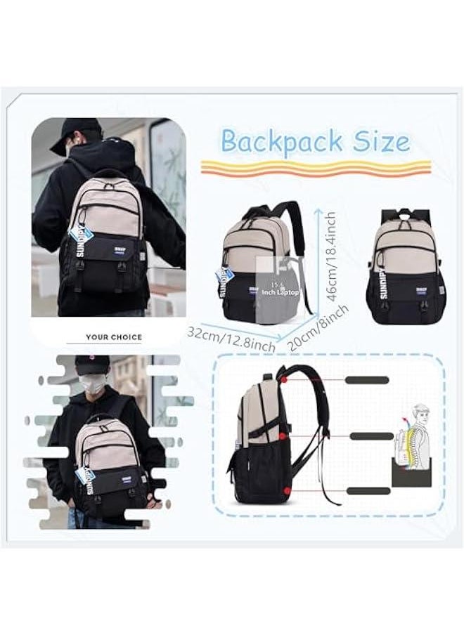 Teen Boys Backpack for School Solid Casual Girls BookBag School Bag for Kids