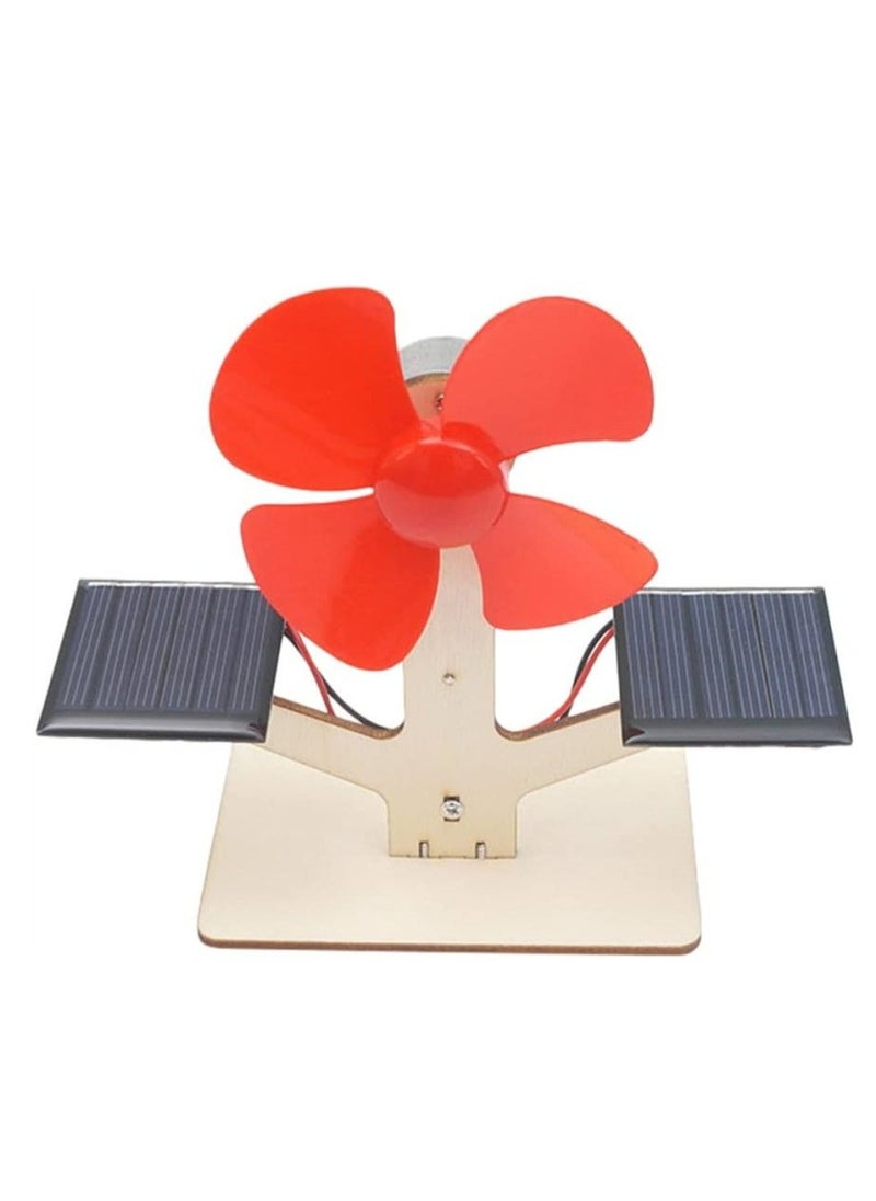 Scientific Solar Fan Toy, Engineering Products Toys 1set for Kits Experiment Science Model, Development Children Solar Brain of Educational Assembly Kids Fan DIY Students, 1 Pcs
