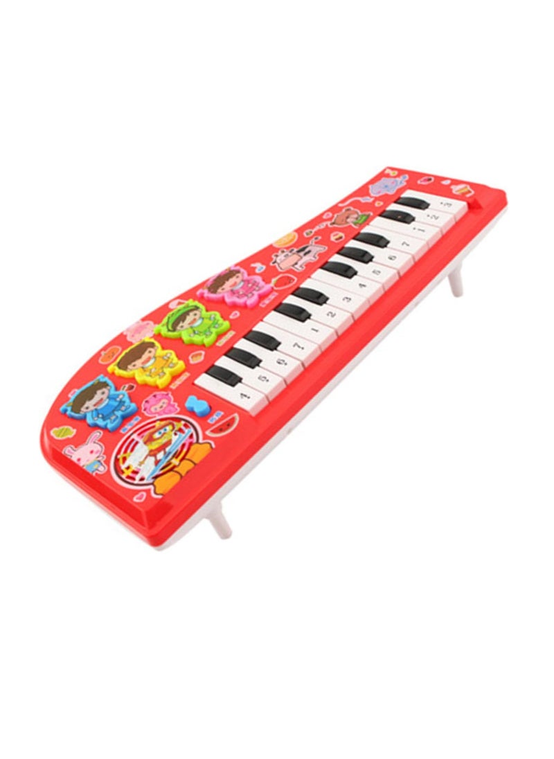 Kids Piano Toy, Environmentally Friendly Kids Piano Keyboard, Easy To Play Multi Functional Kids Musical Toy, Early Education Cartoon Shape Piano Toy For Boys And Girls, (1pc, Red)