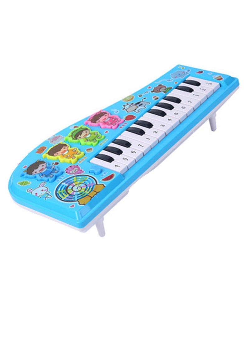 Kids Piano Toy, Environmentally Friendly Kids Piano Keyboard, Easy To Play Multi Functional Kids Musical Toy, Early Education Cartoon Shape Piano Toy For Boys And Girls, (1pc, Blue)