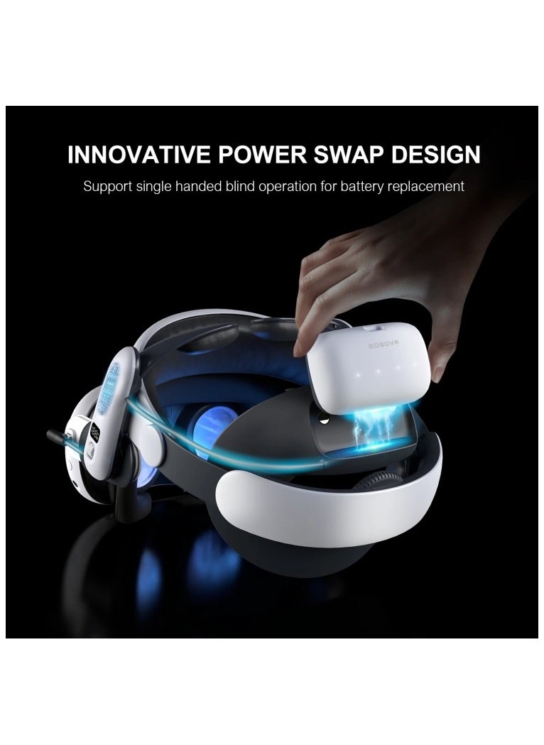BOBOVR S3 Pro For Meta Quest 3 VR Head Strap with 10000mAh Battery