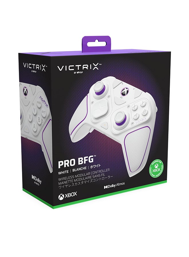 Victrix Pro BFG drahtlos Controller: For Xbox Series X|S, Xbox One, and Windows 10/11 PC - White