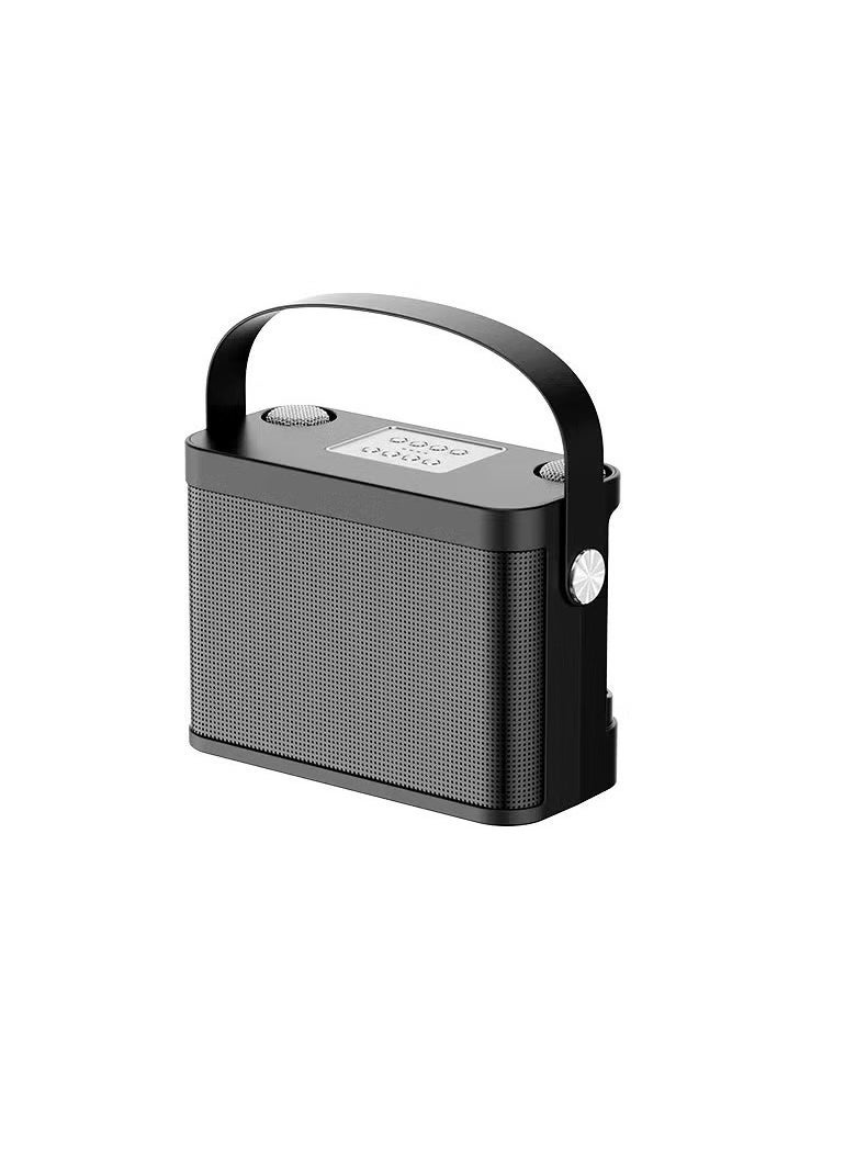 YS-219 Karaoke Machine with 2 Wireless Microphones, Portable Bluetooth Speaker, LED Lights, FM Radio, Rechargeable Battery for Home, Parties & Travel – Perfect for Singing, Music, and Entertainment