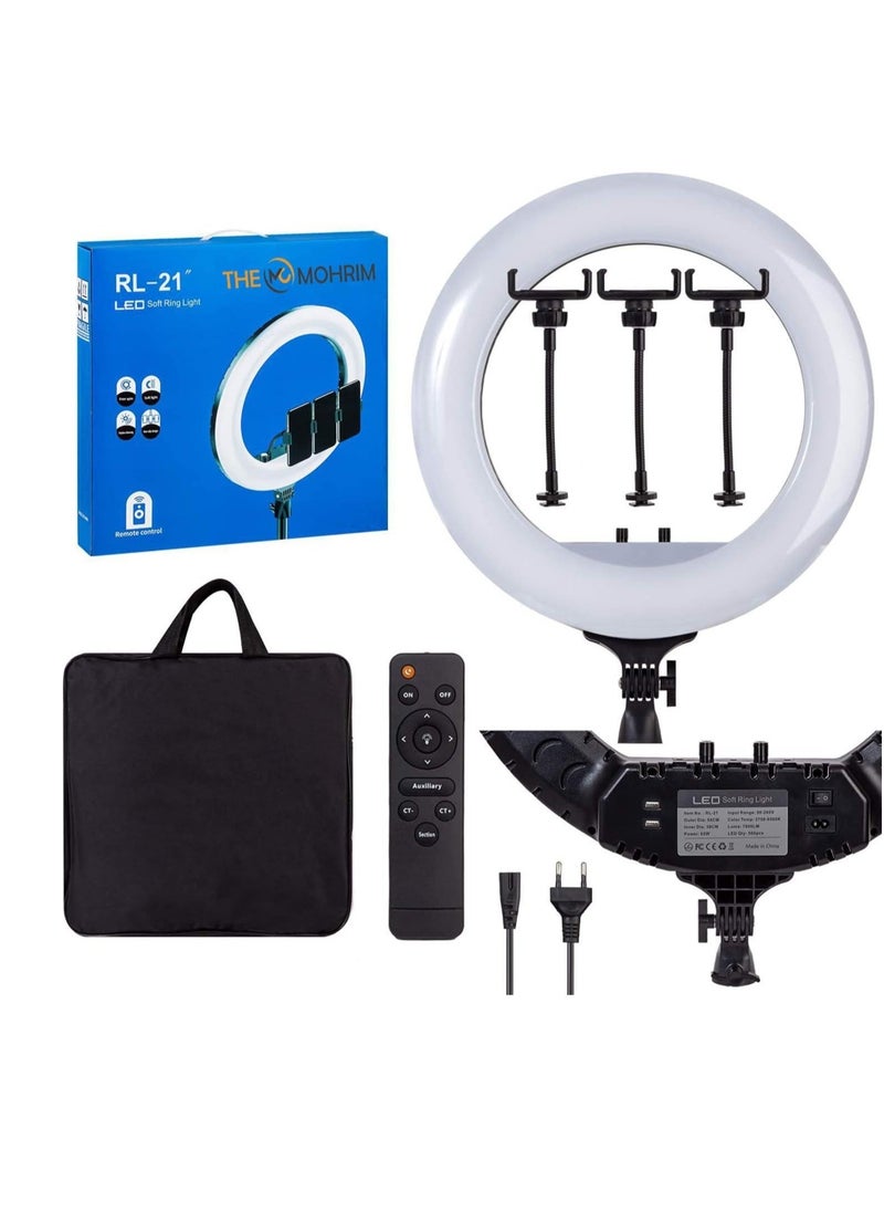 Mohrim RL-21 Ring Light: Flexible Brightness and Color Temperature for Perfect Lighting Anytime