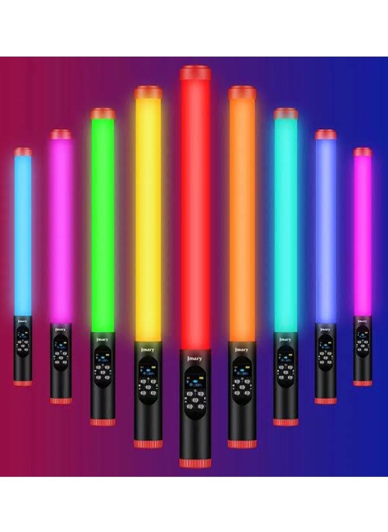 Jmary FM-128 RGB Led Light Waterproof Lighting Bar With OLED Display Indicator