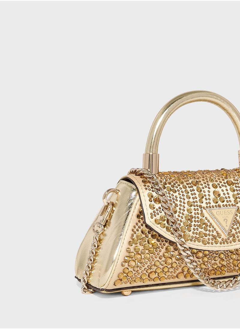 Embellished Beauvoir Top Handle Flap Over Clutches