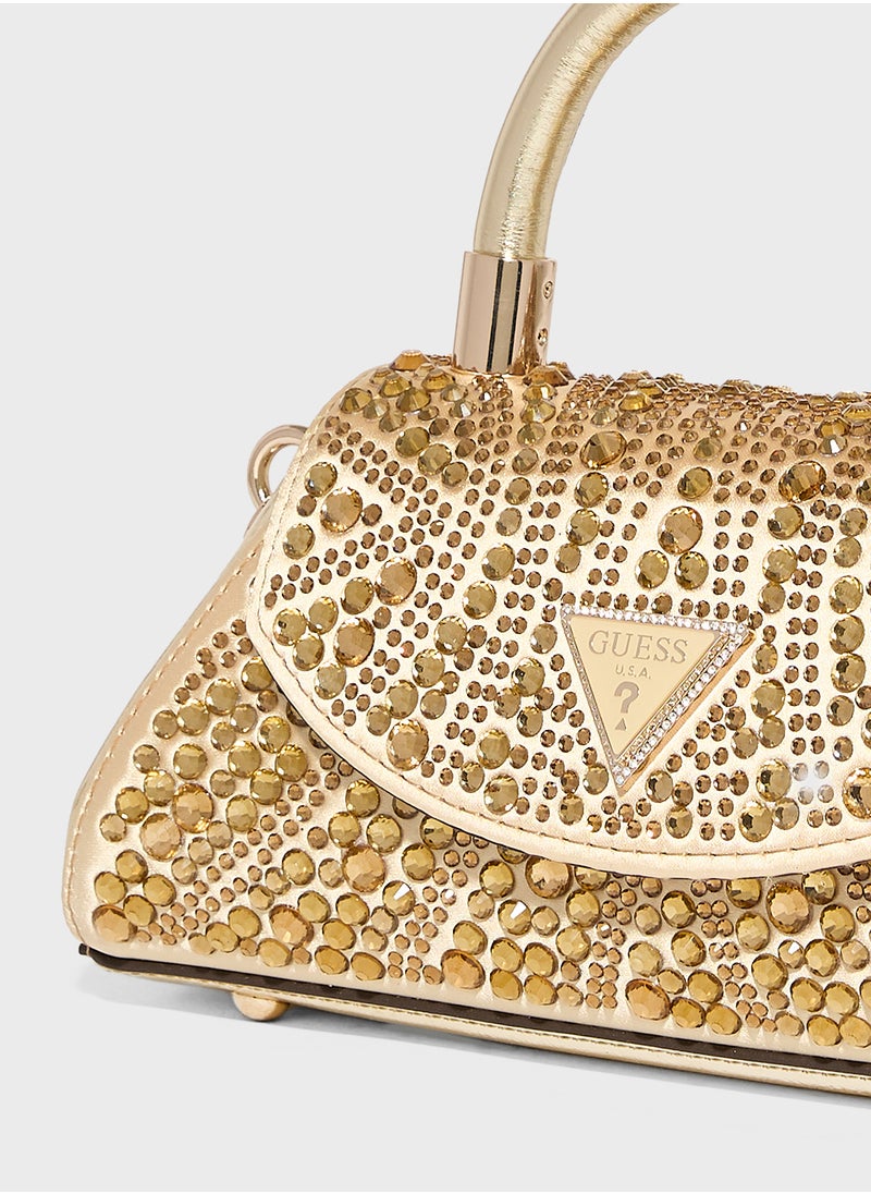 Embellished Beauvoir Top Handle Flap Over Clutches