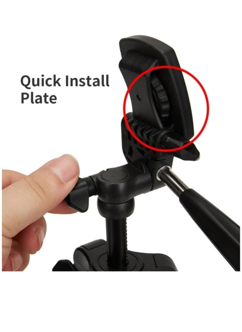 JMARY KP2205 Travel Tripod Mobile Phone Holder Telescopic Camera Mount Tripod Stand