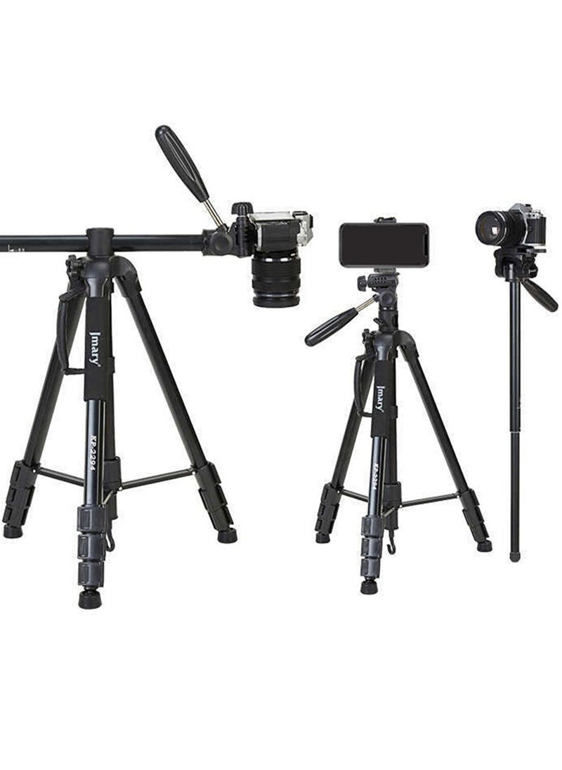 Jmary KP-2274 CameraAluminium Tripod with 4 Sections Professional Detachable Monopod Tripod with 360 Degree Head Quick Release Plate